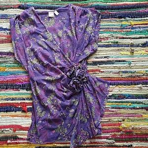 Mock wrap boho blouse tank